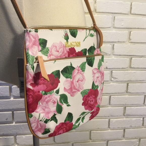 Kenneth Cole Reaction floral crossbody bag - Picture 1 of 7